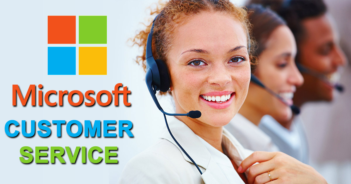Microsoft customer service image